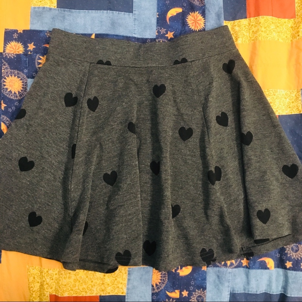 H&M grey skater skirt